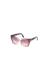 Tom Ford Winona 53mm Gradient Polarized Cat Eye Sunglasses In Pink