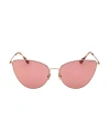 Tom Ford Cat-eye Frame Logo Sunglasses In Pink