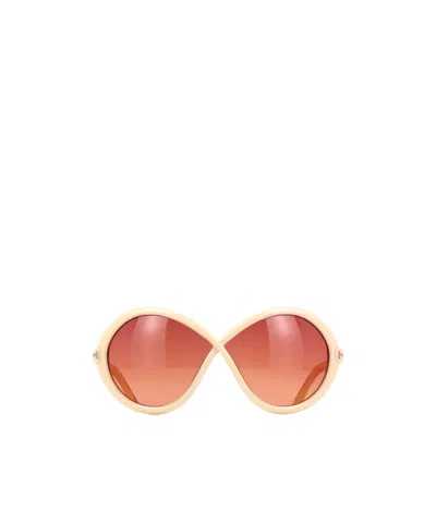 Tom Ford Logo Sunglasses In Red