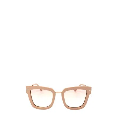 Tom Ford Logo Sunglasses In White