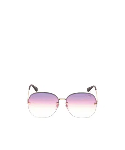 Tom Ford Logo Sunglasses In White