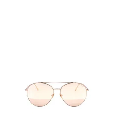 Tom Ford Logo Sunglasses In White