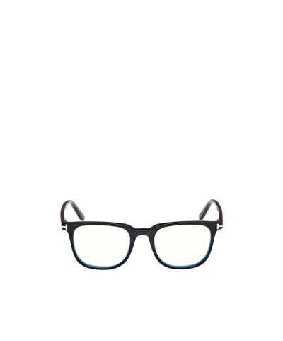 Tom Ford Logo Sunglasses In Black Eco/t Logo