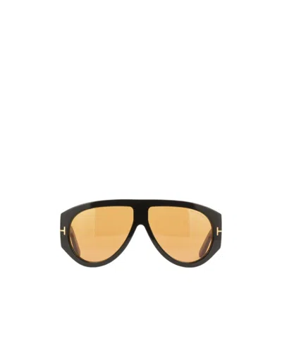 Tom Ford Womens Black Ft1044 Bronson Pilot-frame Acetate Sunglasses