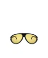 Tom Ford Icon Aviator Sunglasses In Yellow