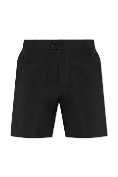 Tom Ford Logo Tag Bermuda Shorts In Black