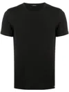 Tom Ford Black Stretch Cotton Crew Neck T-shirt