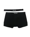 Tom Ford Logo-tape Detail Boxers In Black
