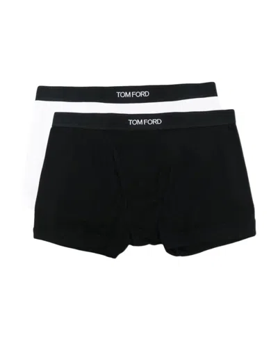 TOM FORD TOM FORD LOGO WAISTBAND PACK OF TWO BOXERS