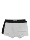 Tom Ford Logo Waistband Boxer Brief In Black