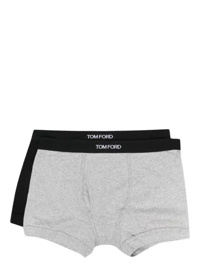 TOM FORD LOGO-TAPE DETAIL BOXERS (PACK OF 2)