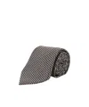 Tom Ford Silk Patterned Tie In Black