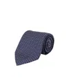 Tom Ford Patterned Silk Tie In Blue