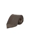 Tom Ford Patterned Silk Tie In Brown