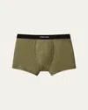 Tom Ford Khaki Classic Fit Boxer Briefs In Dark Sage