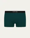Tom Ford Logo-trim Boxer Briefs In Green