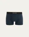 Tom Ford Cotton Stretch Jersey Boxer Briefs In Navy