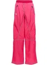 Tom Ford Logo Track Pants With Overlock Stitch In Pink