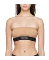 Tom Ford Beige Signature Bandeau Bra In Pink