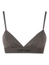 Tom Ford Bra With Adjustable Straps And Elastic Band In Green