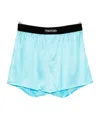 Tom Ford Logo-waistband Boxers In Blue