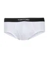 Tom Ford Two-pack Stretch Cotton And Modal-blend Briefs In White
