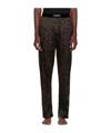 Tom Ford Logo Waist-edge Pajamas In Black