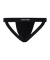 Tom Ford Waistband Stretch Sheer Fabric Briefs In Black