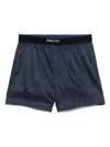 Tom Ford Logo-waistband Boxer Shorts In Blue