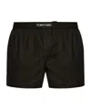 Tom Ford Silk Satin Boxer Briefs In Black