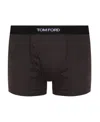 Tom Ford Logo-waistband Boxers In Black