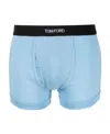 Tom Ford Cotton Stretch Jersey Boxer Briefs In Blue