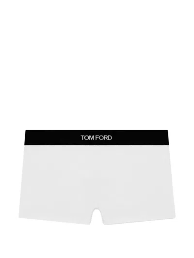 Tom Ford Logo-waistband Boxers In Gray
