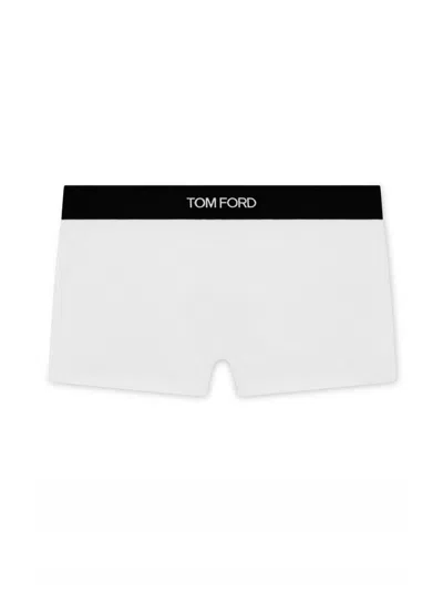 Tom Ford Logo Waistband Boxers In White