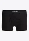 Tom Ford Shaped Pouch Elastic Waistband In Black