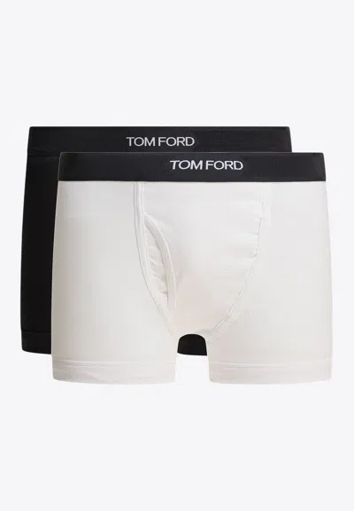 Tom Ford Logo Waistband Brief Boxers Set - Set Of 2 In Multi
