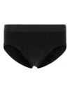 Tom Ford Seamless Stretch Cotton Slip With Elastic Waistband In Black
