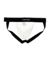 Tom Ford Cotton Blend Regular Fit Jock Strap In Black