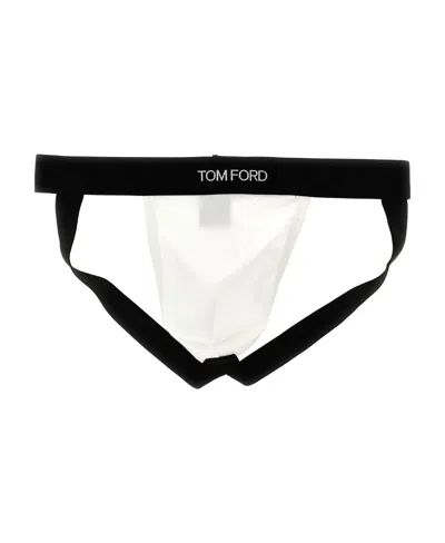 TOM FORD TOM FORD LOGO-WAISTBAND STRETCHED BRIEFS