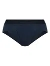 Tom Ford Logo-waistband Briefs In Blue