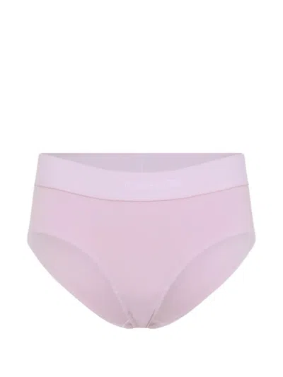 Tom Ford Jacquard Logo High-waist Briefs In Pink