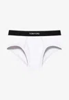 Tom Ford Stretch Cotton Briefs In White