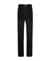 Tom Ford Black Straight Cut Trousers In Black
