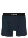 Tom Ford Stretch-cotton Boxer Briefs In Blue