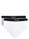 Tom Ford White Briefs With Logo In Cotton In White