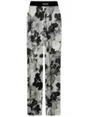 TOM FORD TOM FORD LOGO WAISTBAND FLORAL PRINTED TROUSERS