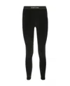 Tom Ford Stretch Lustrous Velour Signature Leggings Trousers Black In Black