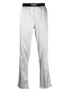 Tom Ford Grey Silk Pyjama Pants In Grey