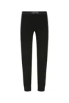 Tom Ford Stretch Cotton Leggings With Elastic Waistband And Ribbed Cuffs In Black