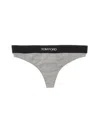 TOM FORD LOGO-WAISTBAND STRETCH THONGS